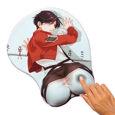 Sexy Levi 3D Mousepad Attack on Titan Shut Up And Take My Yen : Anime & Gaming Merchandise