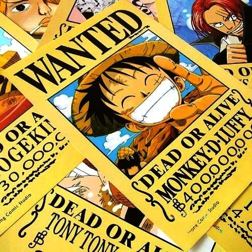 One Piece Wanted Posters Luffy Shut Up And Take My Yen : Anime & Gaming Merchandise