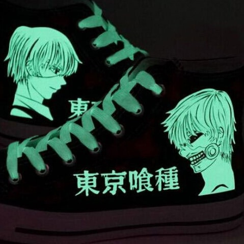 Glow In The Dark Tokyo Ghoul Converse Shoes Shut Up And Take My Yen : Anime & Gaming Merchandise