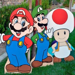 Super Mario Cutouts Shut Up And Take My Yen : Anime & Gaming Merchandise