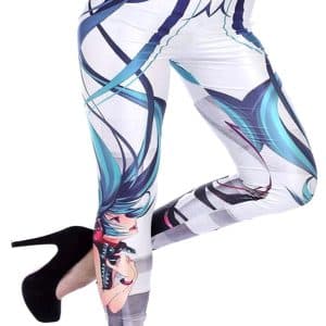 Vocaloid Hatsune Miku Leggings Shut Up And Take My Yen : Anime & Gaming Merchandise