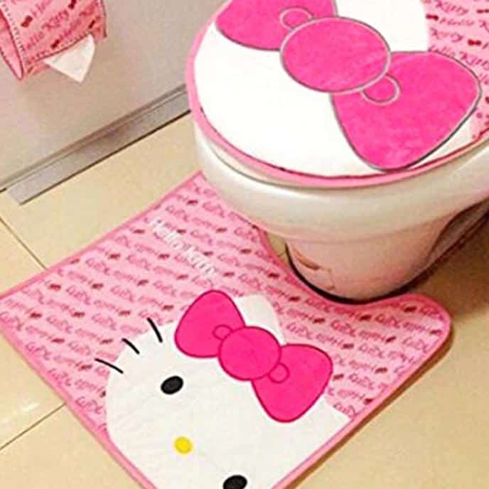 Hello Kitty Toilet Cover Shut Up And Take My Yen