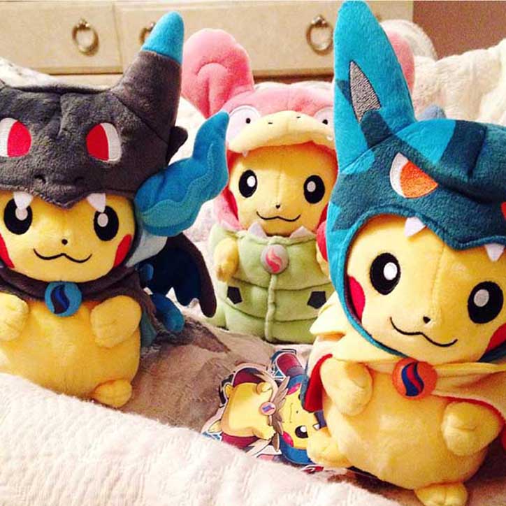 Pokemon Sun/Moon Plush Costume Cosplay Pikachu Soft Toy Doll Stuffed Animal NWT 
