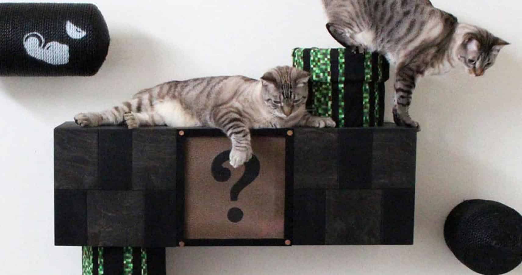 mario cat shelves