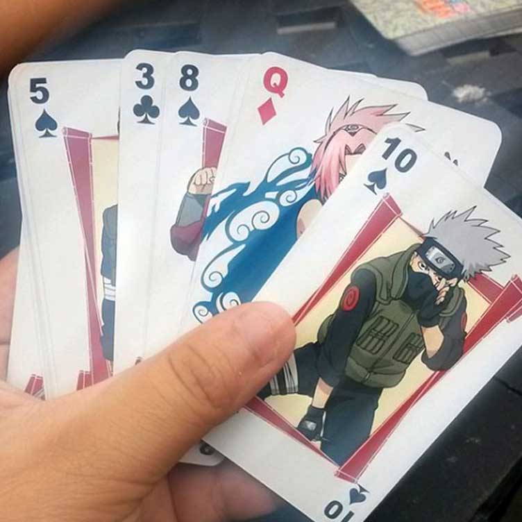 Japanese Anime Naruto Paper Game Playing cards Poker Cards B 