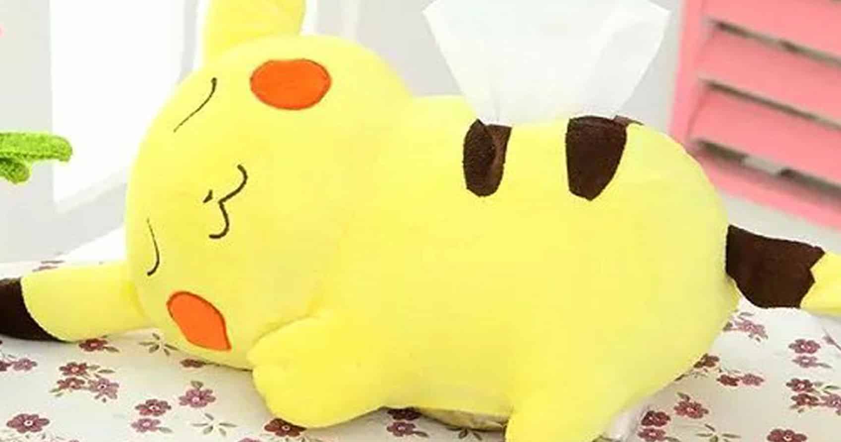 Pokemon Plush Pikachu Tissue Box Cover