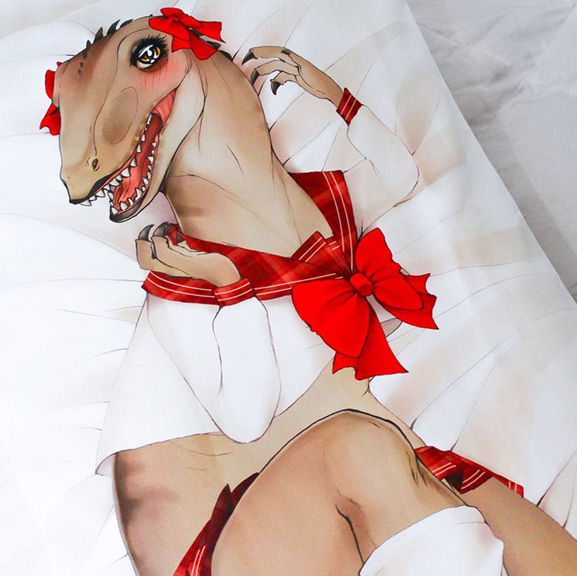 Sexy Velociraptor Body Pillow