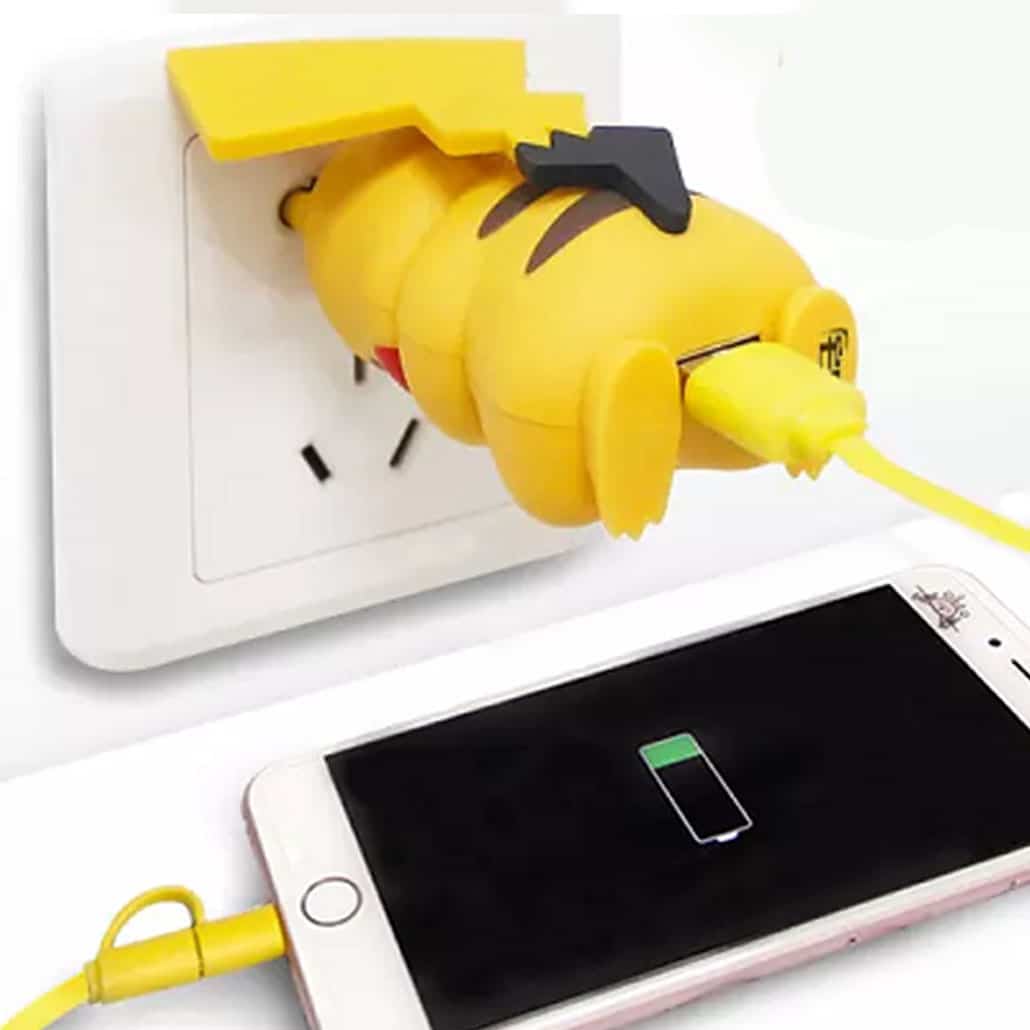 Pikachu Butt Plug Phone Charger. 