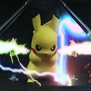 Pokemon Pikachu Thundershock 3D Hologram