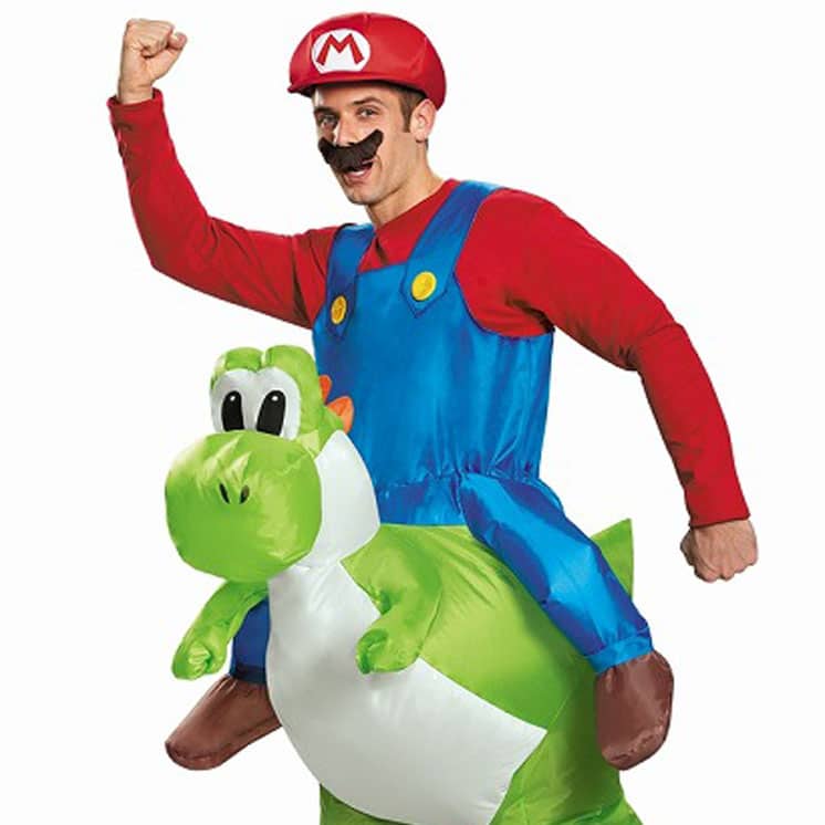 Super Mario Riding Yoshi Inflatable Costume Shut Up And Take My Yen