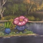 Pokemon Landscape Oil Paintings