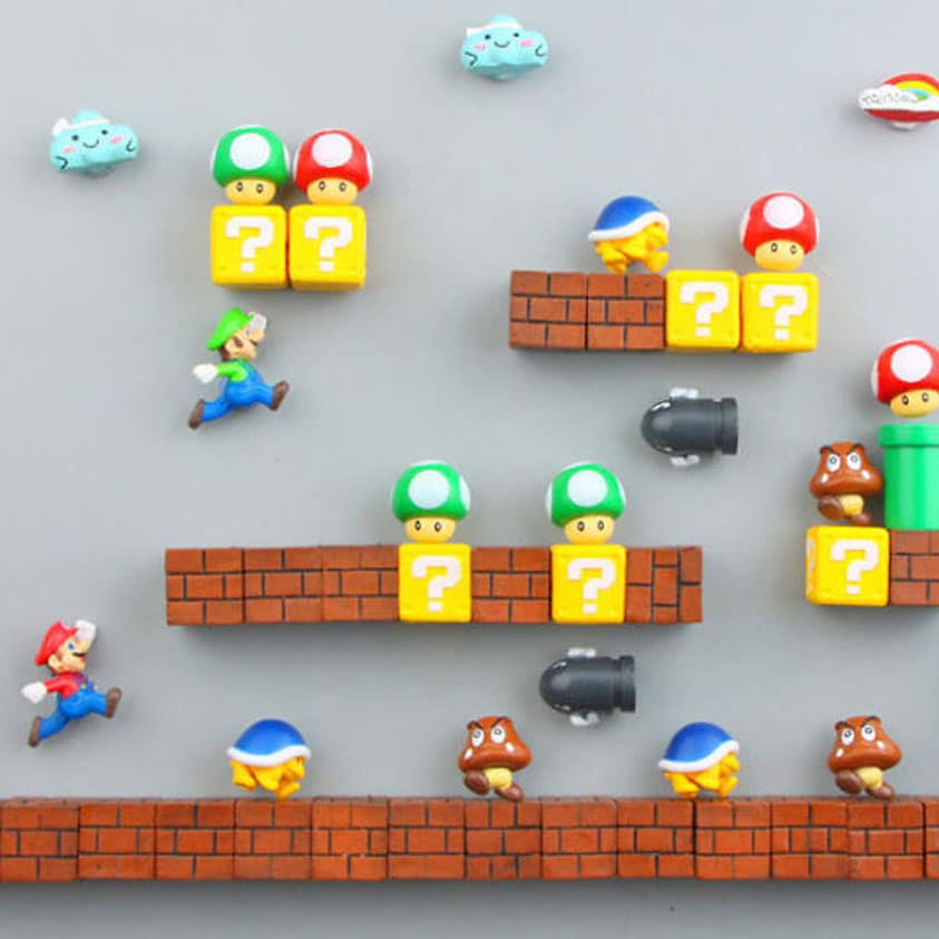 arcade video game super Details about   Mario Bros Marquee FRIDGE MAGNET 1.5 x 4.5 inches 
