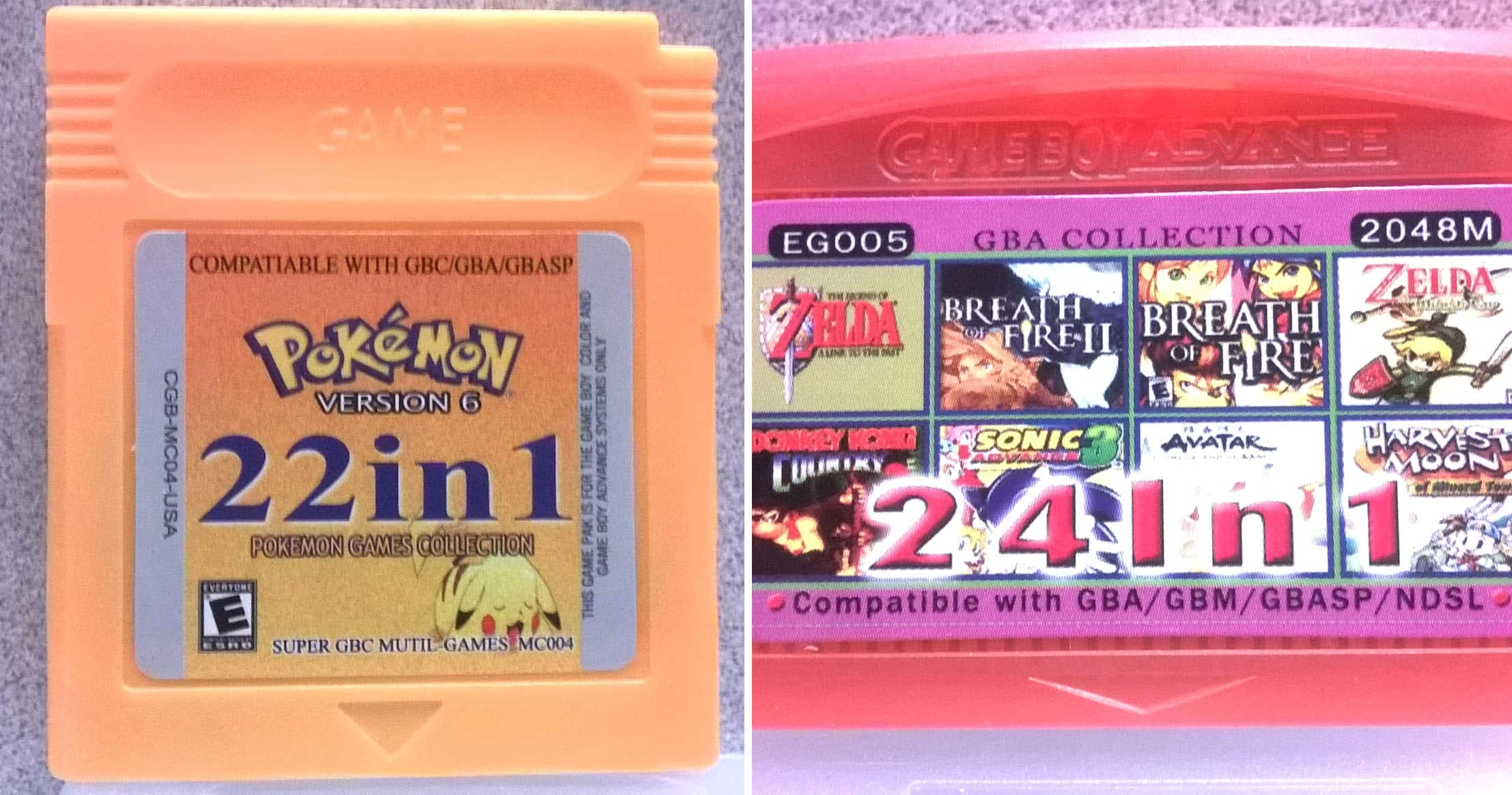 Multi Game Game Boy Cartridges