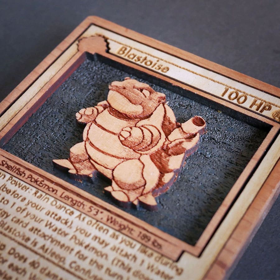 Custom Wooden Pokemon Cards