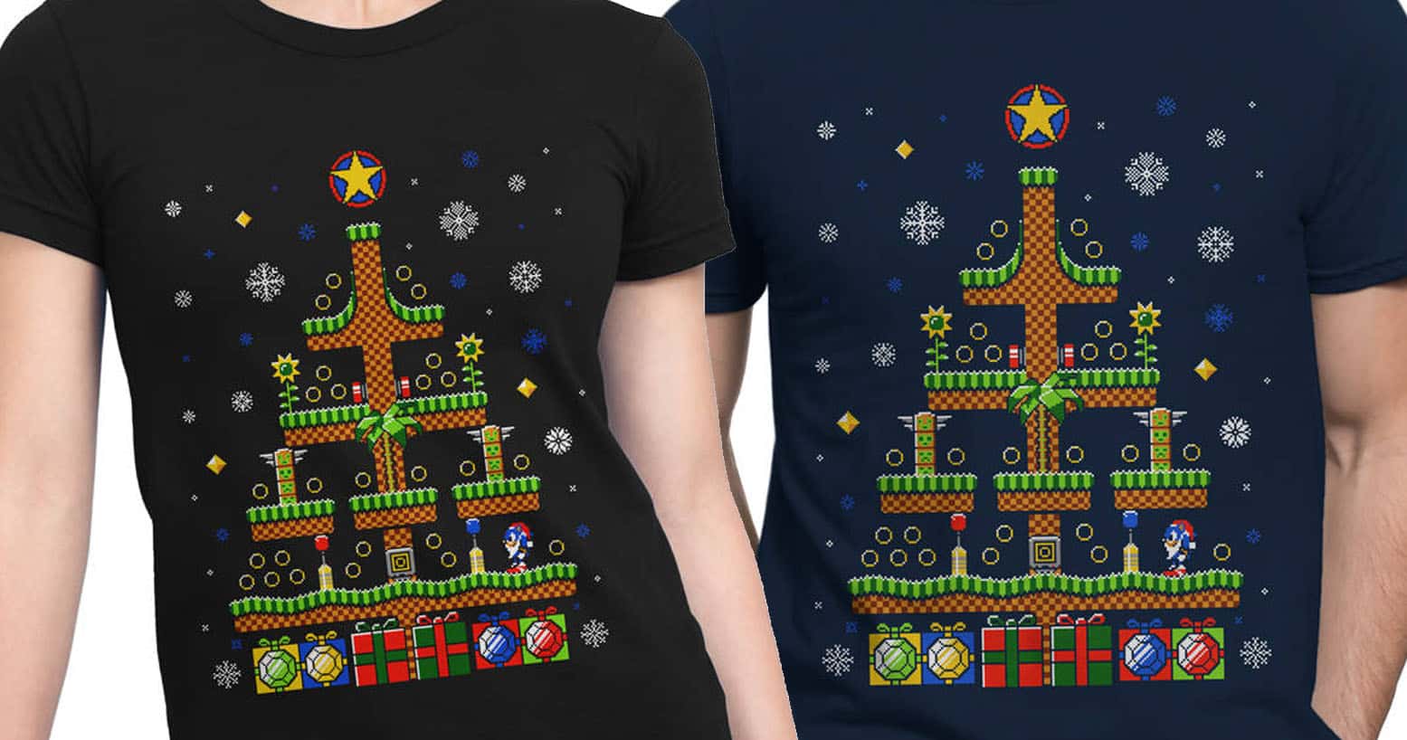 sonic the hedgehog christmas shirt
