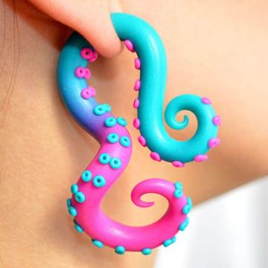 Octopus Tentacle Earrings