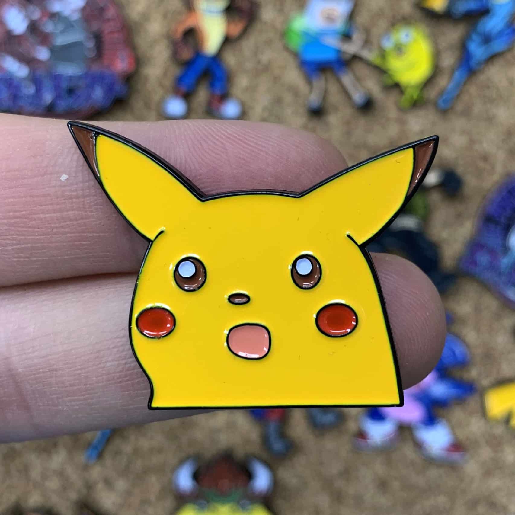 Surprised Pikachu Pin Shut Up And Take My Yen