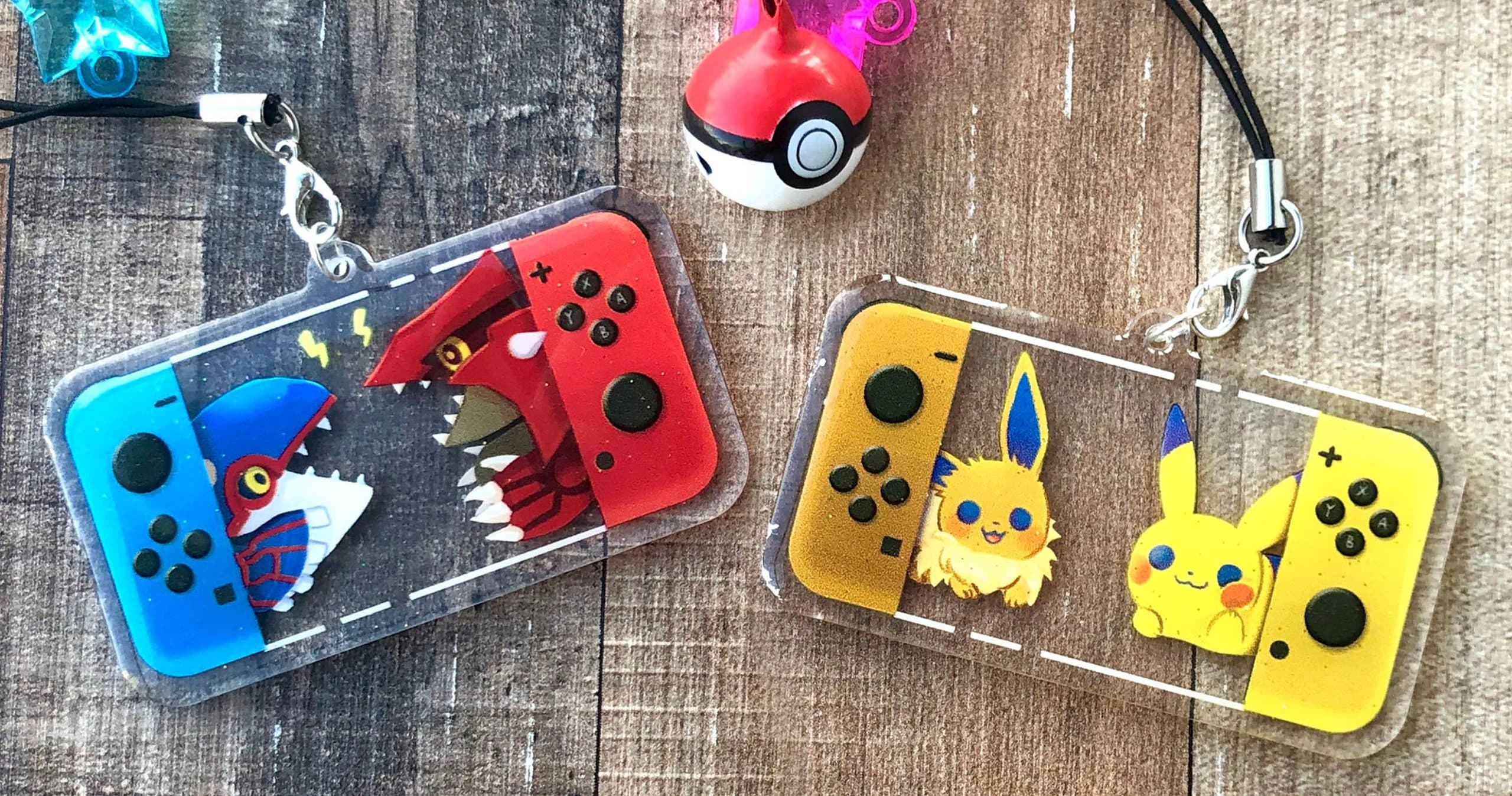 Acrylic Pokemon Switch Keychain