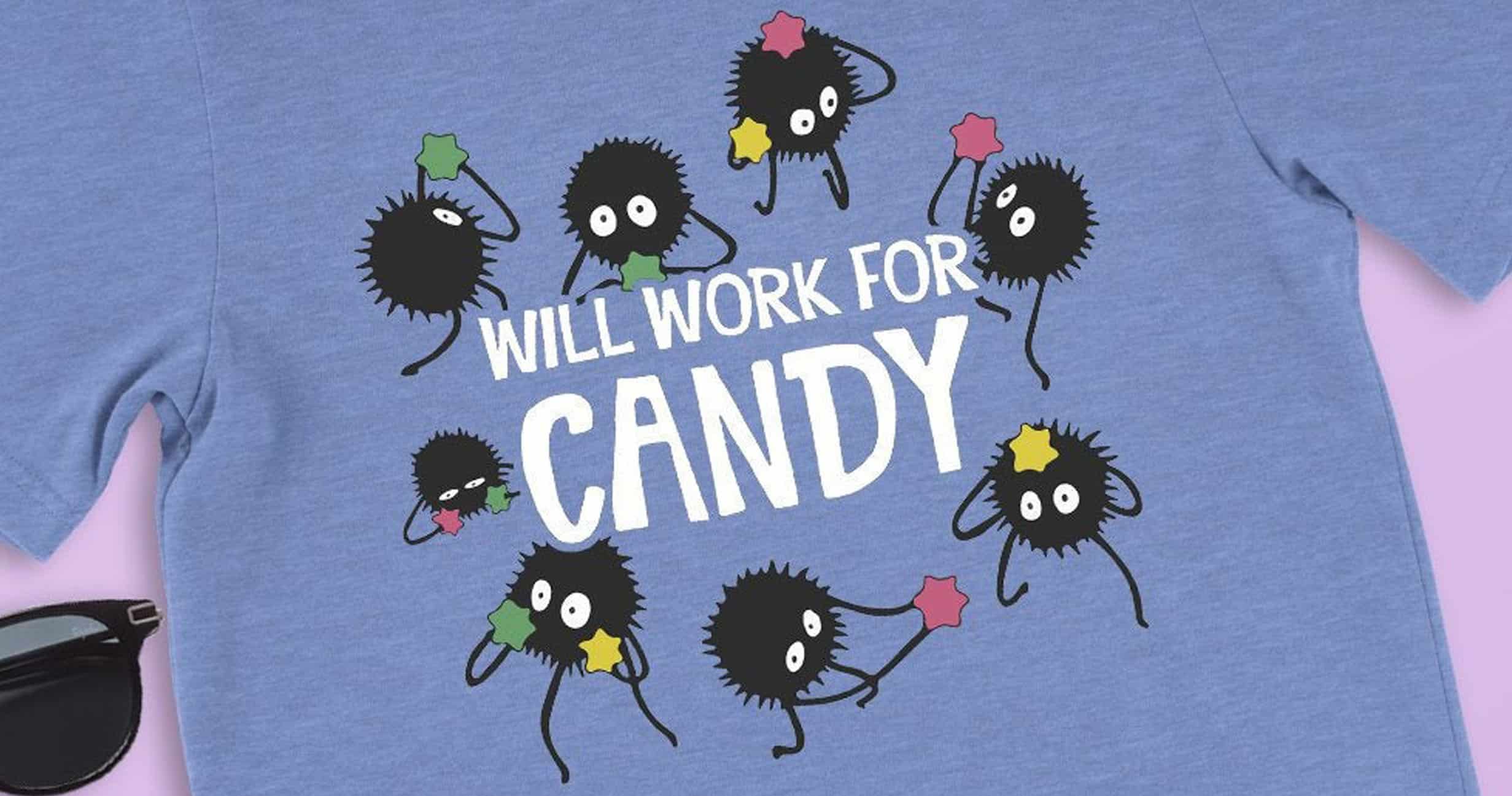 Will Work For Candy Soot Sprite T-Shirt