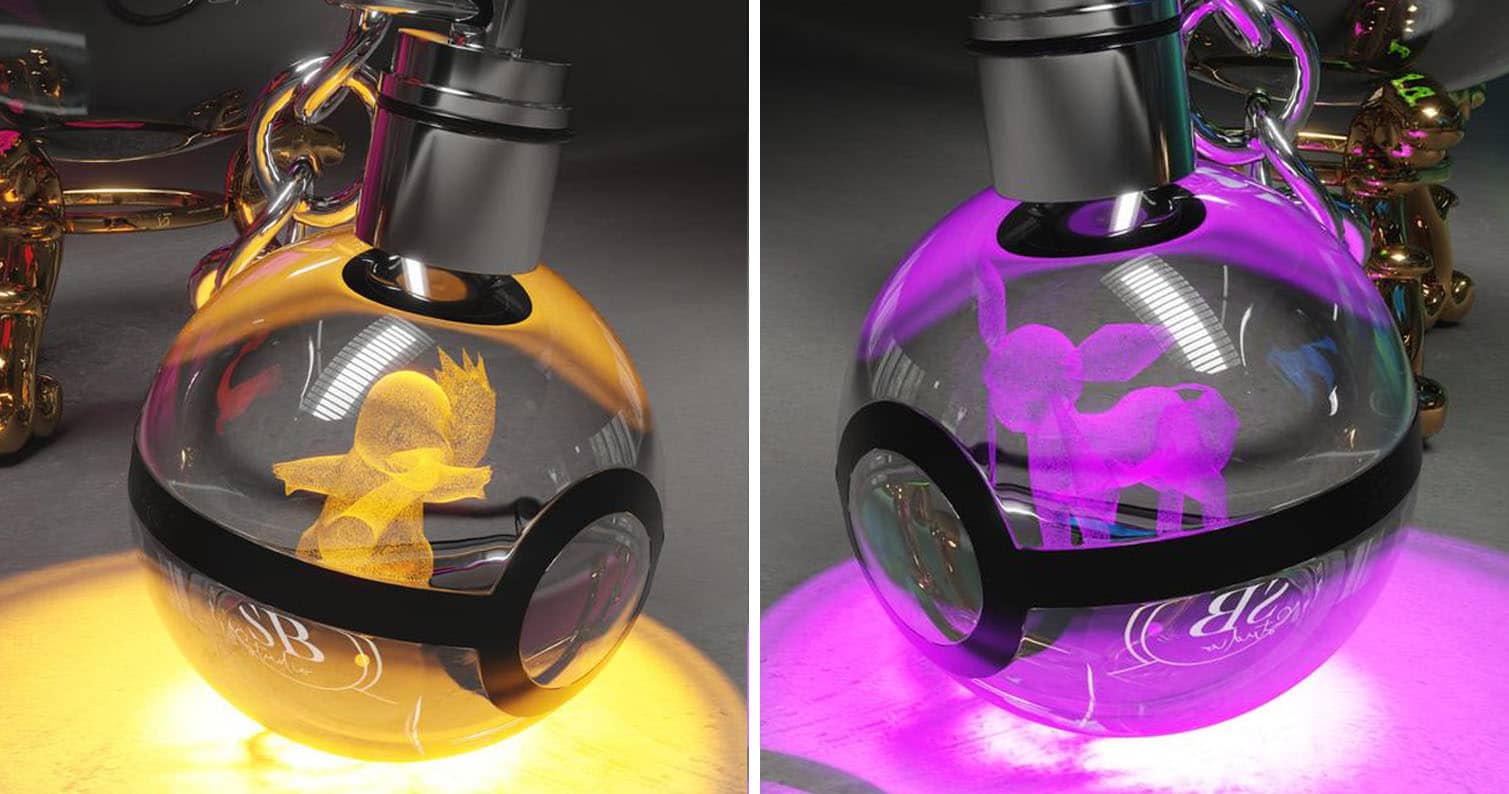 LED Pokeball Keychains Shut Up And Take My Yen