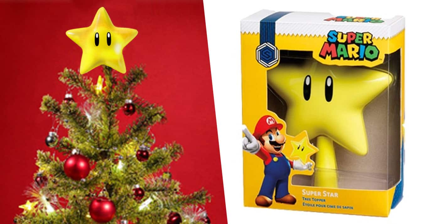 Details about   NEW Super Mario Bros Super Star Gen 2 LED Light Up 7” Christmas Tree Topper 2020 