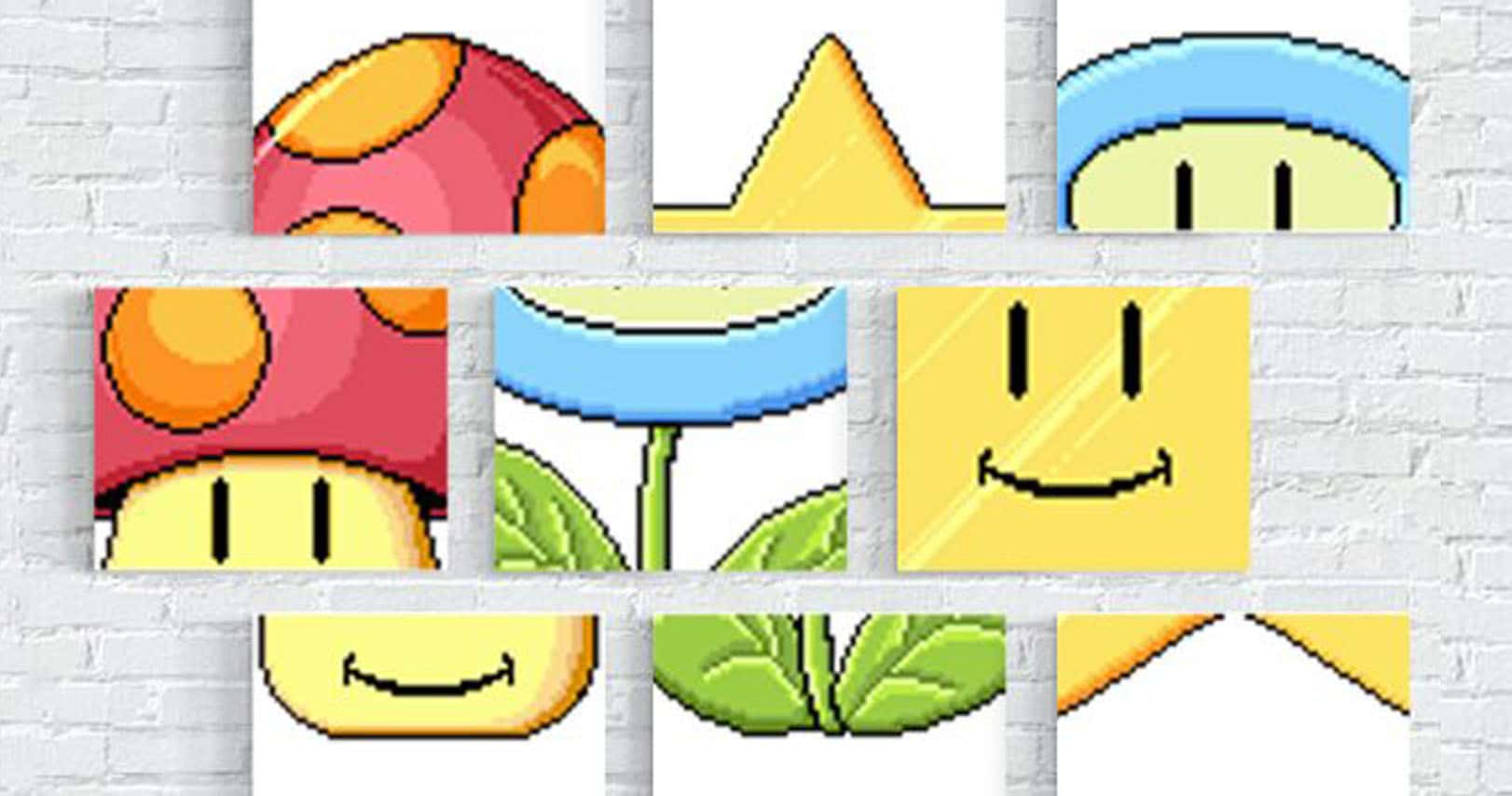 Super Mario Match Wall Prints - Shut Up And Take My Yen