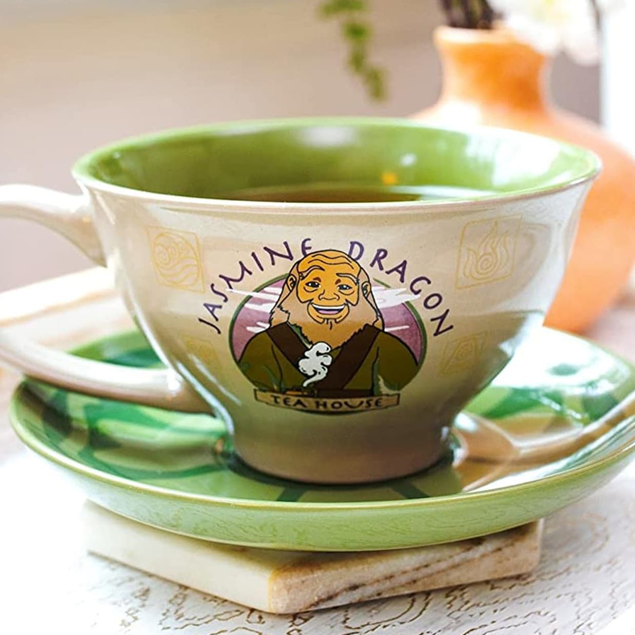 Avatar Uncle Iroh Teacup & Saucer