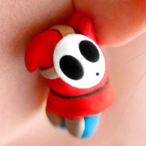 Super Mario Shy Guy Earrings