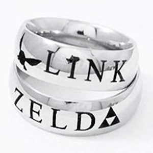 Link And Zelda Couples Rings