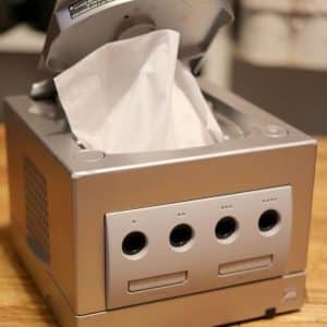 Repurposed GameCube Tissue Box
