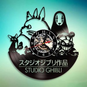 Studio Ghibli Vinyl Clock