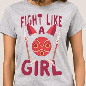 Princess Mononoke Fight Like A Girl T-Shirt
