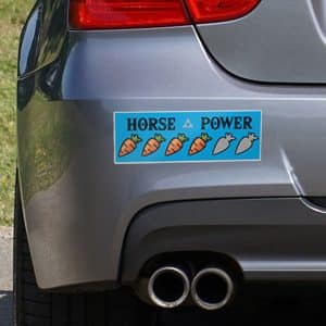 Zelda Horse Power Bumper Sticker