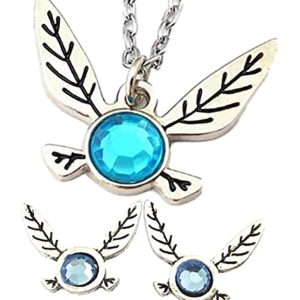 Zelda Navi Necklace and Earrings Set